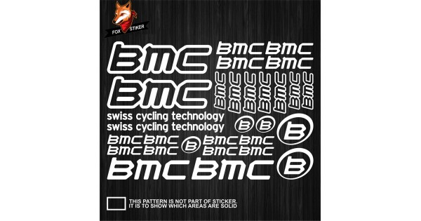 Kit Adesivi BMC Per Bici - Pegatinas Autocollant Vinile Alta Qualit&agrave; - Fatto In Spagna